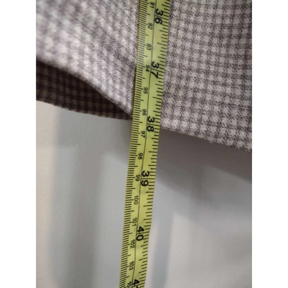 Connected Apparel Gray Checkered Squared Neckline… - image 6